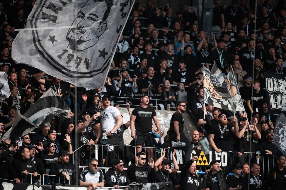 LASK - Sturm Graz
Oesterreichische Fussball Bundesliga, 27. Runde, LASK - SK Sturm Graz, Arena Linz, 19.04.2026.

Foto zeigt Fans von Sturm
Schlüsselwörter: brigata vorsaenger