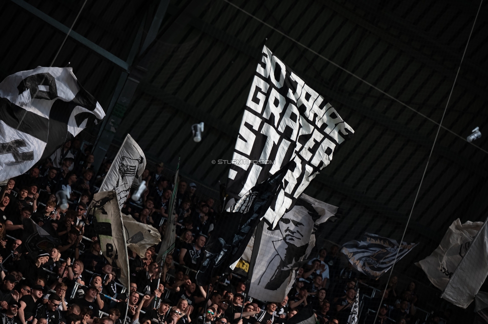 LASK - Sturm Graz
Oesterreichische Fussball Bundesliga, 27. Runde, LASK - SK Sturm Graz, Arena Linz, 19.04.2026.Foto zeigt Fans von Sturm
Schlüsselwörter: sturmflut