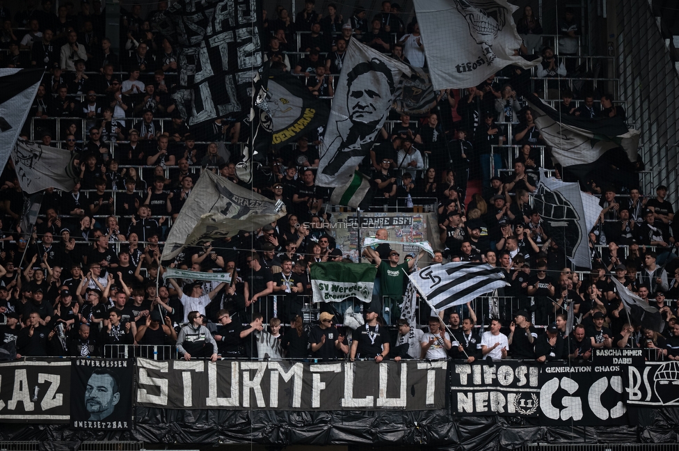LASK - Sturm Graz
Oesterreichische Fussball Bundesliga, 27. Runde, LASK - SK Sturm Graz, Arena Linz, 19.04.2026.Foto zeigt Fans von Sturm
Schlüsselwörter: sturmflut