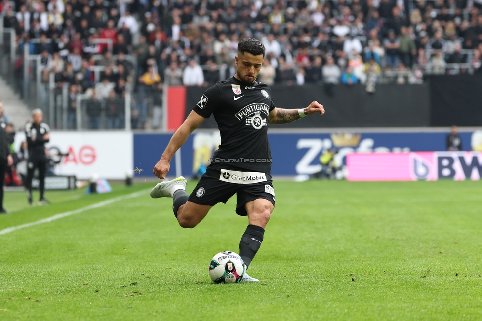 LASK - Sturm Graz
Oesterreichische Fussball Bundesliga, 27. Runde, LASK - SK Sturm Graz, Arena Linz, 19.04.2026.

Foto zeigt Jusuf Gazibegovic (Sturm)
