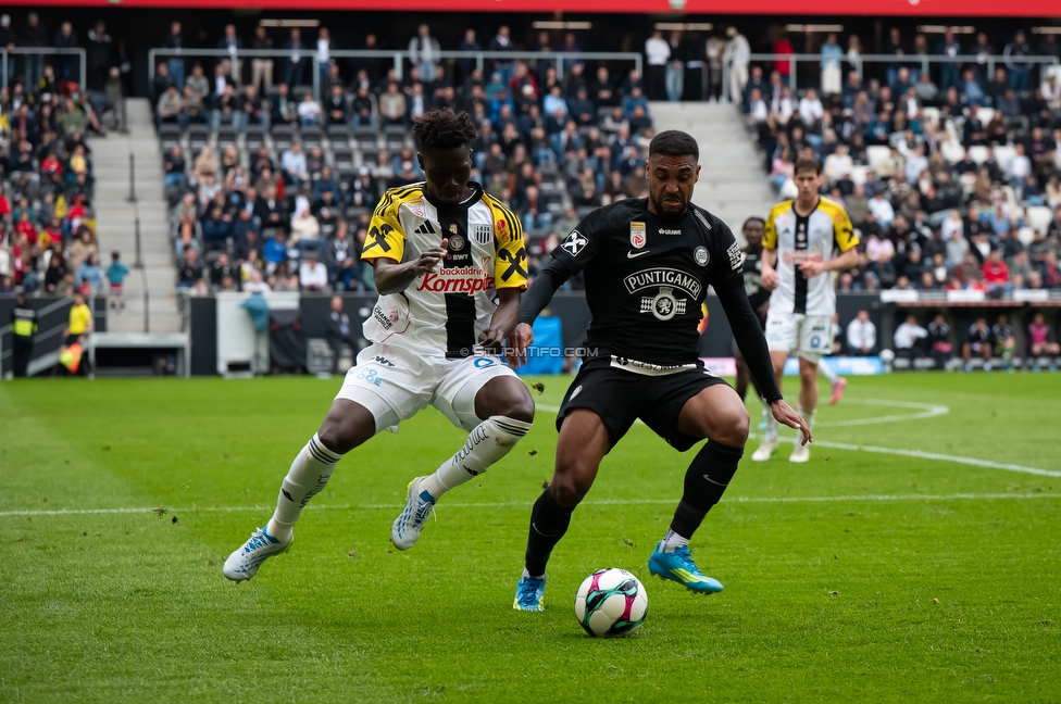LASK - Sturm Graz
Oesterreichische Fussball Bundesliga, 27. Runde, LASK - SK Sturm Graz, Arena Linz, 19.04.2026.

Foto zeigt Maurice Malone (Sturm)
