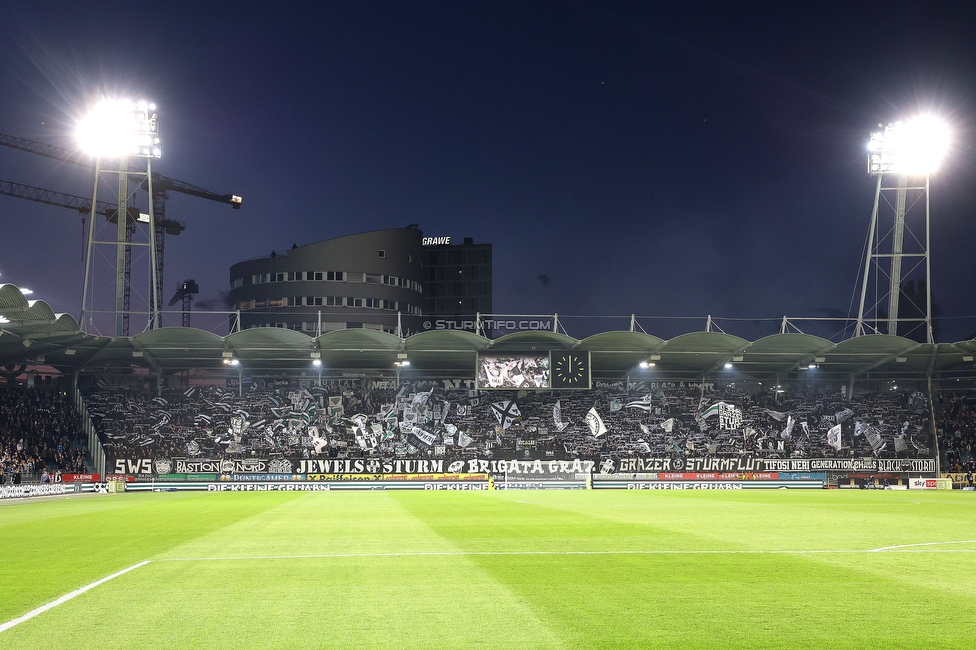 Sturm Graz - LASK
Oesterreichische Fussball Bundesliga, 28. Runde, SK Sturm Graz - LASK, Stadion Graz-Liebenau, 22.04.2026. 

Foto zeigt Fans von Sturm mit einer Choreografie
Schlüsselwörter: schals