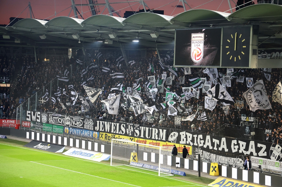Sturm Graz - LASK
Oesterreichische Fussball Bundesliga, 28. Runde, SK Sturm Graz - LASK, Stadion Graz-Liebenau, 22.04.2026. Foto zeigt Fans von Sturm mit einer Choreografie
Schlüsselwörter: pyrotechnik
