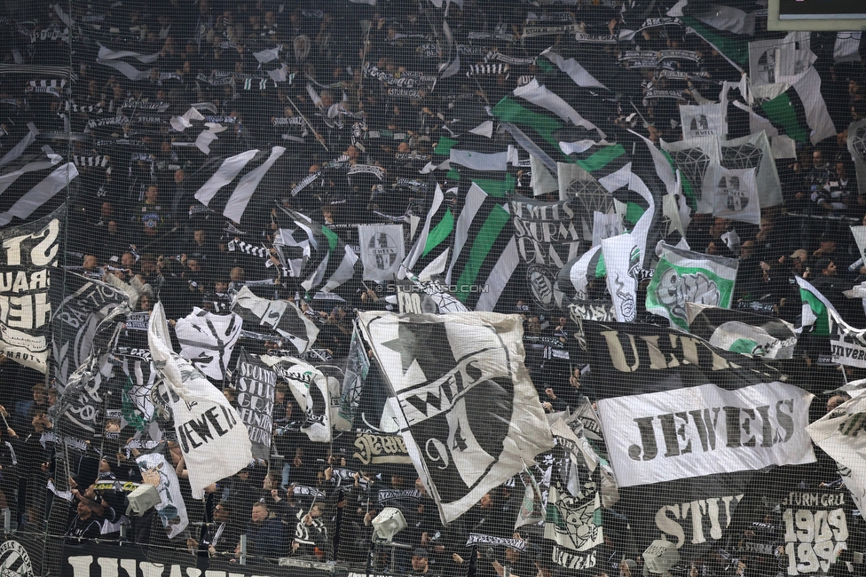 Sturm Graz - LASK
Oesterreichische Fussball Bundesliga, 28. Runde, SK Sturm Graz - LASK, Stadion Graz-Liebenau, 22.04.2026. Foto zeigt Fans von Sturm mit einer Choreografie
Schlüsselwörter: jewels