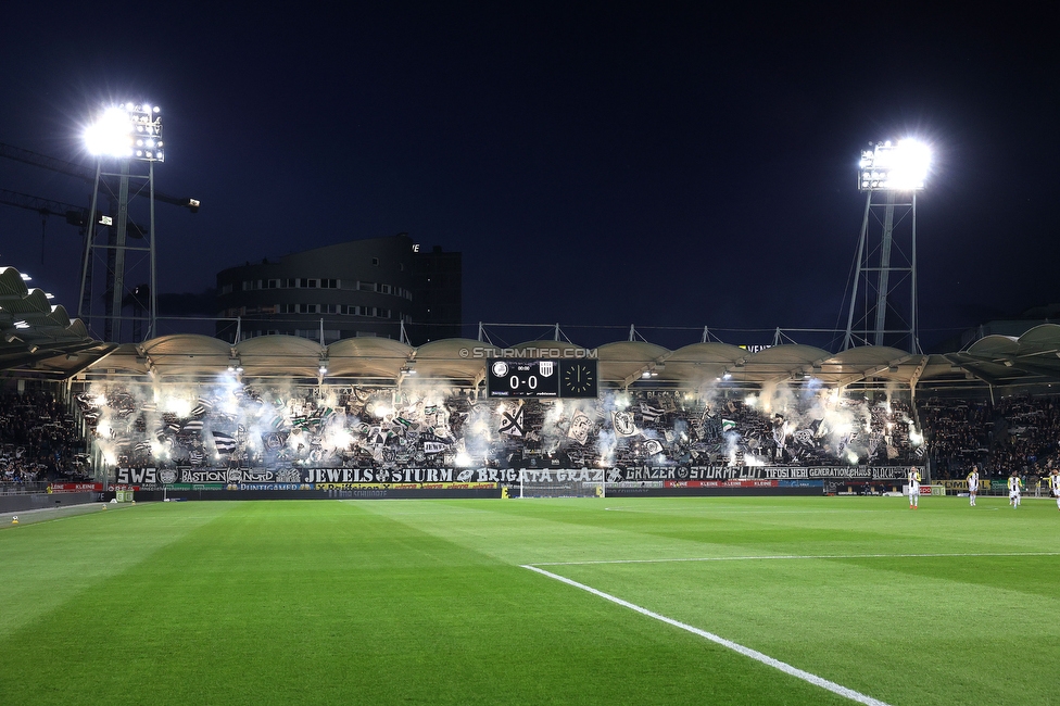 Sturm Graz - LASK
Oesterreichische Fussball Bundesliga, 28. Runde, SK Sturm Graz - LASK, Stadion Graz-Liebenau, 22.04.2026. 

Foto zeigt Fans von Sturm mit Pyrotechnik
