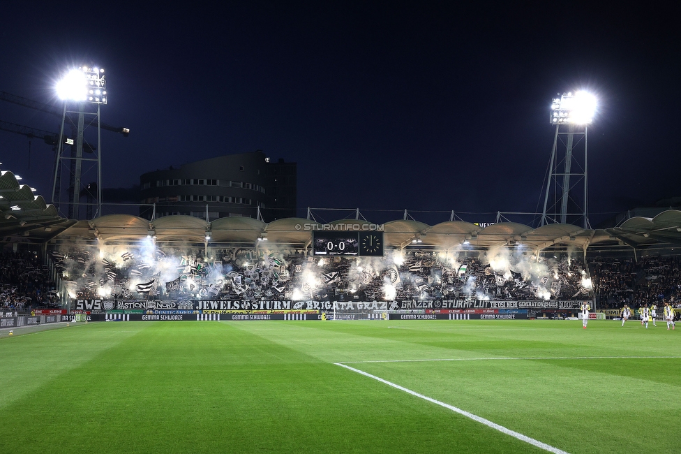 Sturm Graz - LASK
Oesterreichische Fussball Bundesliga, 28. Runde, SK Sturm Graz - LASK, Stadion Graz-Liebenau, 22.04.2026. 

Foto zeigt Fans von Sturm mit Pyrotechnik

