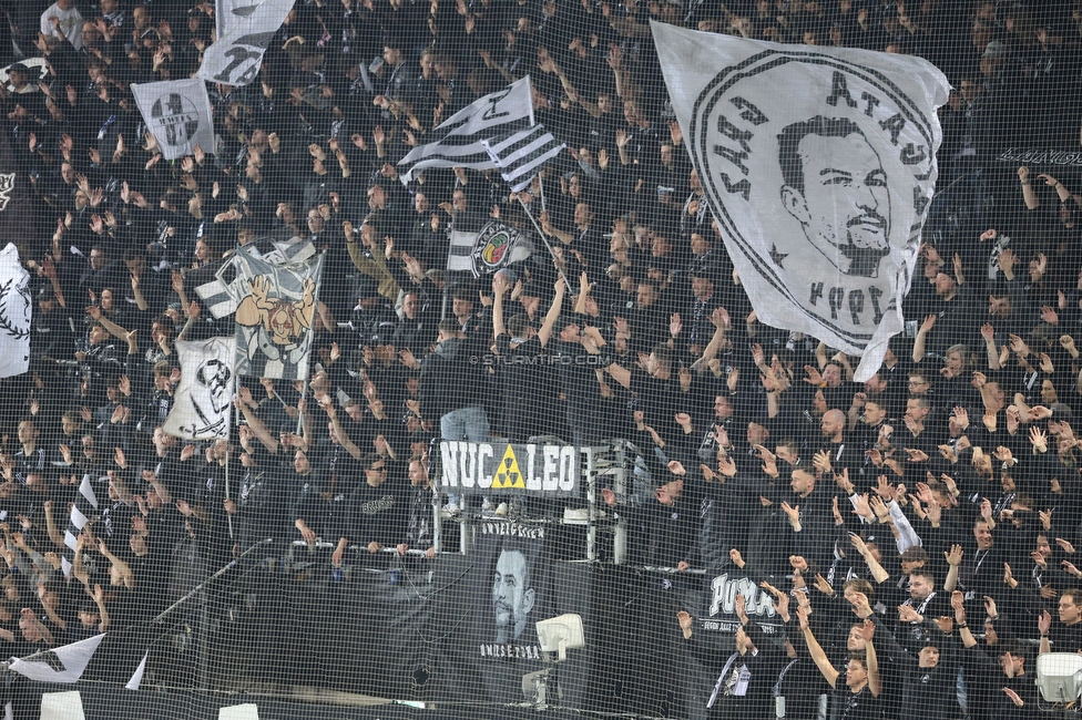 Sturm Graz - LASK
Oesterreichische Fussball Bundesliga, 28. Runde, SK Sturm Graz - LASK, Stadion Graz-Liebenau, 22.04.2026. 

Foto zeigt Fans von Sturm
Schlüsselwörter: brigata