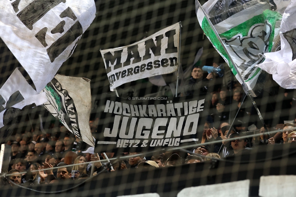 Sturm Graz - LASK
Oesterreichische Fussball Bundesliga, 28. Runde, SK Sturm Graz - LASK, Stadion Graz-Liebenau, 22.04.2026. 

Foto zeigt Fans von Sturm
Schlüsselwörter: jewels