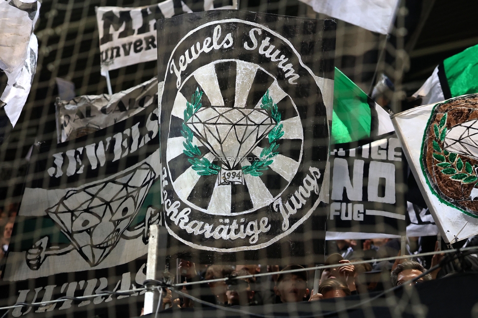 Sturm Graz - LASK
Oesterreichische Fussball Bundesliga, 28. Runde, SK Sturm Graz - LASK, Stadion Graz-Liebenau, 22.04.2026. 

Foto zeigt Fans von Sturm
Schlüsselwörter: jewels