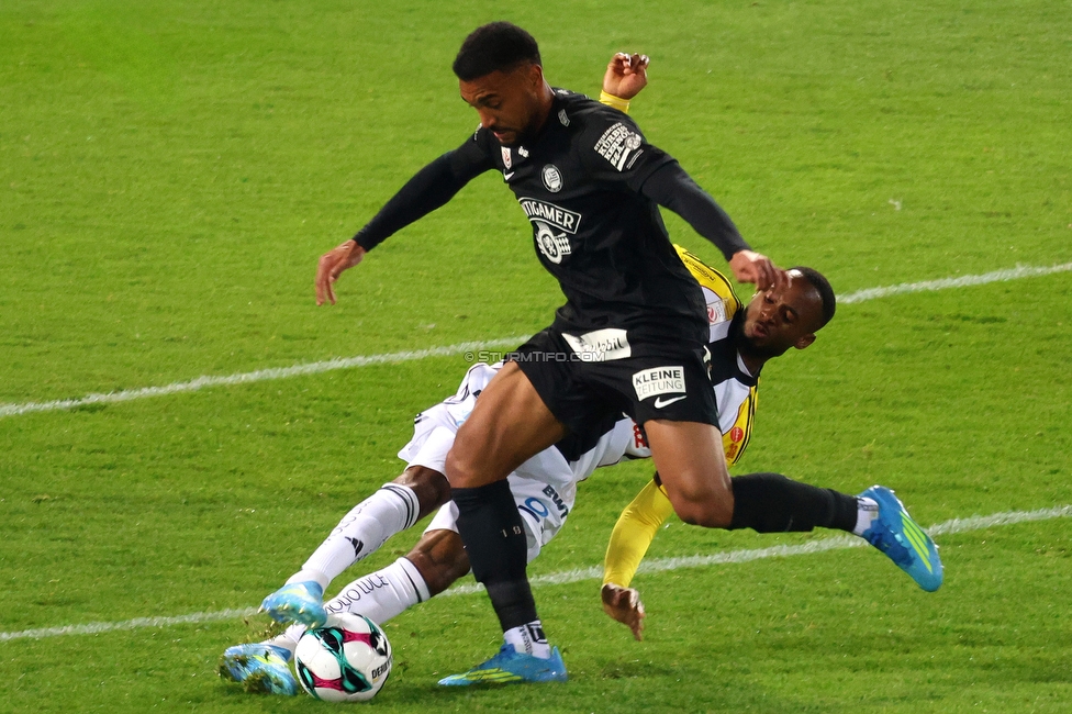 Sturm Graz - LASK
Oesterreichische Fussball Bundesliga, 28. Runde, SK Sturm Graz - LASK, Stadion Graz-Liebenau, 22.04.2026. 

Foto zeigt Maurice Malone (Sturm)
