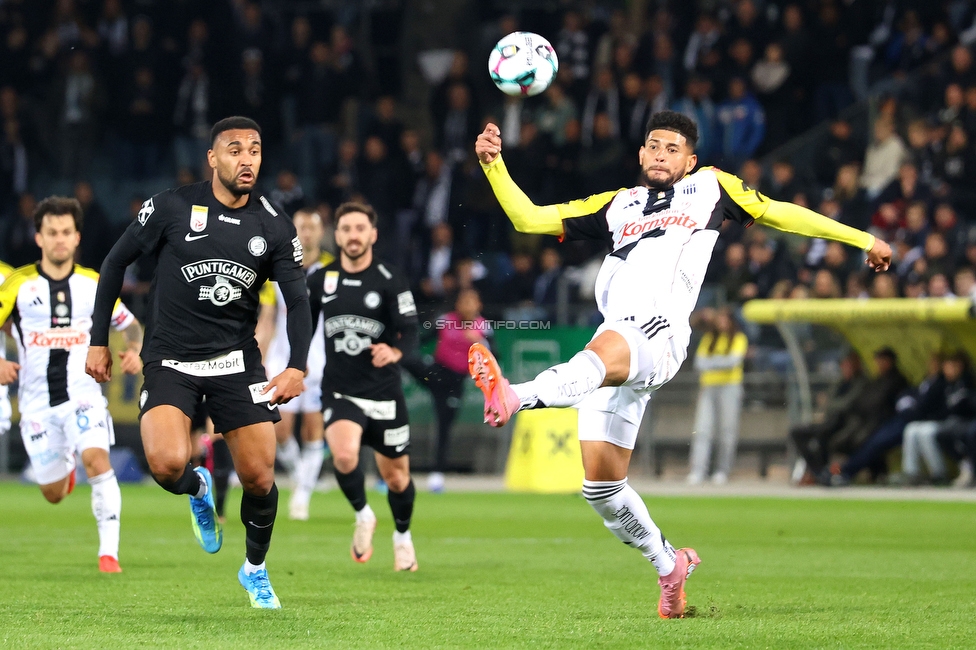 Sturm Graz - LASK
Oesterreichische Fussball Bundesliga, 28. Runde, SK Sturm Graz - LASK, Stadion Graz-Liebenau, 22.04.2026. 

Foto zeigt Maurice Maximilian Malone (Sturm)
