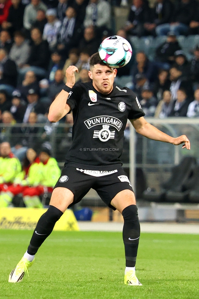 Sturm Graz - LASK
Oesterreichische Fussball Bundesliga, 28. Runde, SK Sturm Graz - LASK, Stadion Graz-Liebenau, 22.04.2026. 

Foto zeigt Emir Karic (Sturm)
