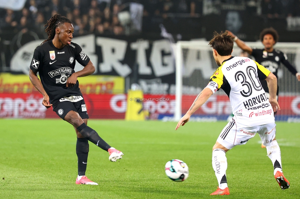 Sturm Graz - LASK
Oesterreichische Fussball Bundesliga, 28. Runde, SK Sturm Graz - LASK, Stadion Graz-Liebenau, 22.04.2026. 

Foto zeigt Ryan Fosso (Sturm)
