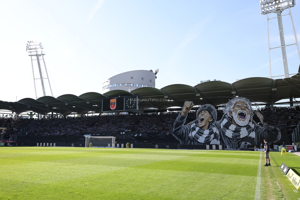 Sturm Graz - Austria Wien
Oesterreichische Fussball Bundesliga, 29. Runde, SK Sturm Graz - FK Austria Wien, Stadion Graz-Liebenau, 26.04.2026. Foto zeigt Fans von Sturm mit einer Choreografie
Schlüsselwörter: brigata