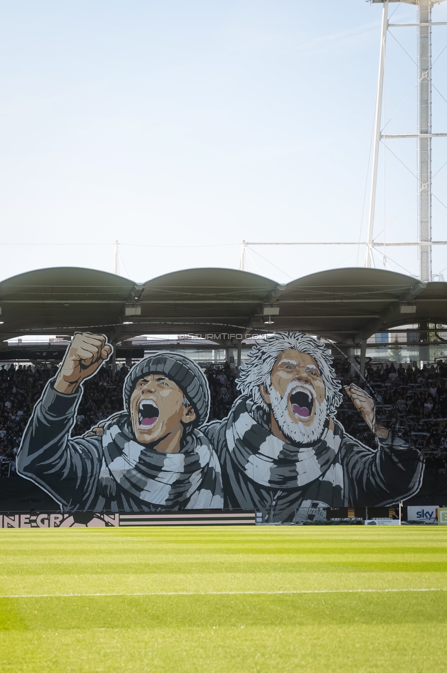 Sturm Graz - Austria Wien
Oesterreichische Fussball Bundesliga, 29. Runde, SK Sturm Graz - FK Austria Wien, Stadion Graz-Liebenau, 26.04.2026. Foto zeigt Fans von Sturm mit einer Choreografie
Schlüsselwörter: brigata