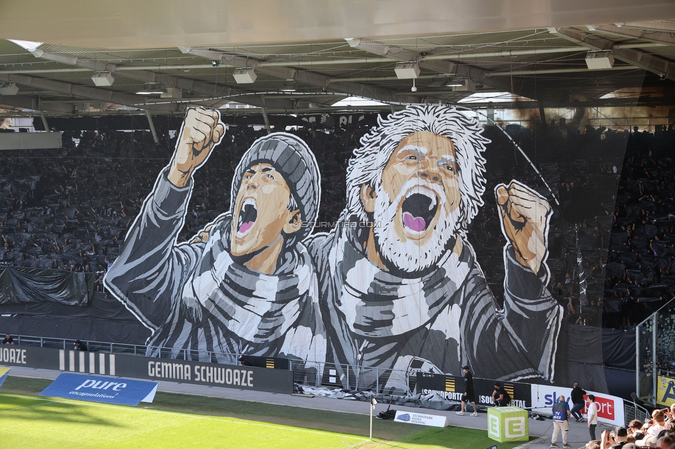 Sturm Graz - Austria Wien
Oesterreichische Fussball Bundesliga, 29. Runde, SK Sturm Graz - FK Austria Wien, Stadion Graz-Liebenau, 26.04.2026. Foto zeigt Fans von Sturm mit einer Choreografie
Schlüsselwörter: brigata