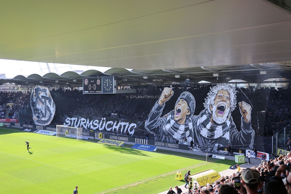 Sturm Graz - Austria Wien
Oesterreichische Fussball Bundesliga, 29. Runde, SK Sturm Graz - FK Austria Wien, Stadion Graz-Liebenau, 26.04.2026. Foto zeigt Fans von Sturm mit einer Choreografie
Schlüsselwörter: brigata