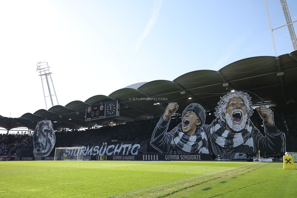 Sturm Graz - Austria Wien
Oesterreichische Fussball Bundesliga, 29. Runde, SK Sturm Graz - FK Austria Wien, Stadion Graz-Liebenau, 26.04.2026. Foto zeigt Fans von Sturm mit einer Choreografie
Schlüsselwörter: brigata