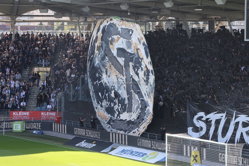 Sturm Graz - Austria Wien
Oesterreichische Fussball Bundesliga, 29. Runde, SK Sturm Graz - FK Austria Wien, Stadion Graz-Liebenau, 26.04.2026. Foto zeigt Fans von Sturm mit einer Choreografie
Schlüsselwörter: brigata