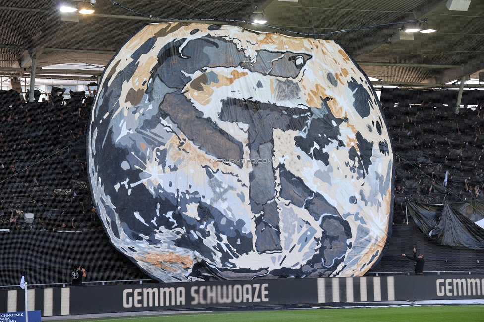 Sturm Graz - Austria Wien
Oesterreichische Fussball Bundesliga, 29. Runde, SK Sturm Graz - FK Austria Wien, Stadion Graz-Liebenau, 26.04.2026. Foto zeigt Fans von Sturm mit einer Choreografie
Schlüsselwörter: brigata