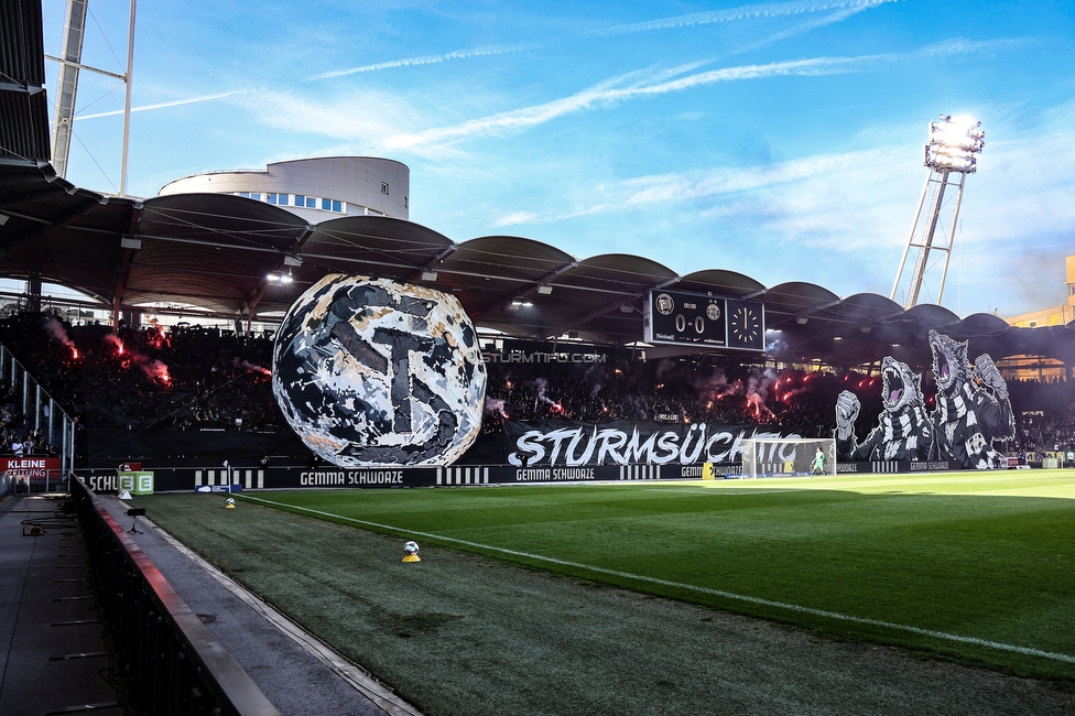 Sturm Graz - Austria Wien
Oesterreichische Fussball Bundesliga, 29. Runde, SK Sturm Graz - FK Austria Wien, Stadion Graz-Liebenau, 26.04.2026. Foto zeigt Fans von Sturm mit einer Choreografie
Schlüsselwörter: brigata