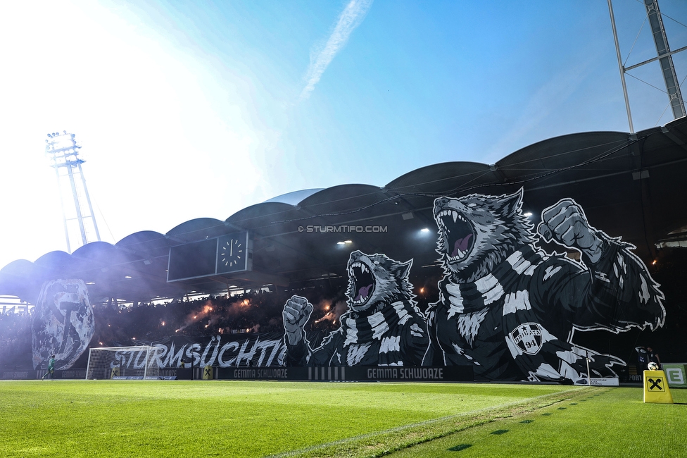 Sturm Graz - Austria Wien
Oesterreichische Fussball Bundesliga, 29. Runde, SK Sturm Graz - FK Austria Wien, Stadion Graz-Liebenau, 26.04.2026. Foto zeigt Fans von Sturm mit einer Choreografie
Schlüsselwörter: brigata