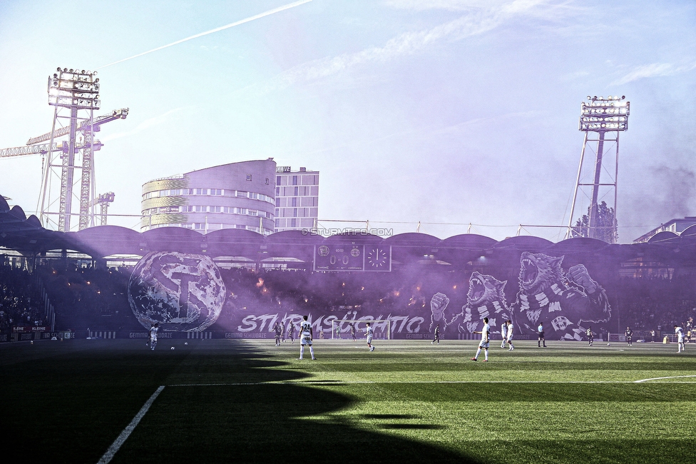 Sturm Graz - Austria Wien
Oesterreichische Fussball Bundesliga, 29. Runde, SK Sturm Graz - FK Austria Wien, Stadion Graz-Liebenau, 26.04.2026. Foto zeigt Fans von Sturm mit einer Choreografie
