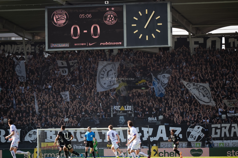 Sturm Graz - Austria Wien
Oesterreichische Fussball Bundesliga, 29. Runde, SK Sturm Graz - FK Austria Wien, Stadion Graz-Liebenau, 26.04.2026. Foto zeigt Fans von Sturm
Schlüsselwörter: brigata