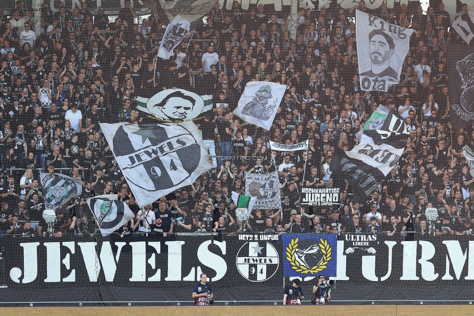 Sturm Graz - Austria Wien
Oesterreichische Fussball Bundesliga, 29. Runde, SK Sturm Graz - FK Austria Wien, Stadion Graz-Liebenau, 26.04.2026. Foto zeigt Fans von Sturm
Schlüsselwörter: jewels