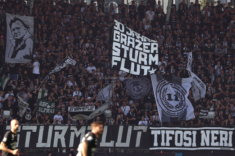 Sturm Graz - Austria Wien
Oesterreichische Fussball Bundesliga, 29. Runde, SK Sturm Graz - FK Austria Wien, Stadion Graz-Liebenau, 26.04.2026. Foto zeigt Fans von Sturm
Schlüsselwörter: sturmflut tifosi