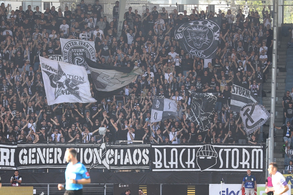 Sturm Graz - Austria Wien
Oesterreichische Fussball Bundesliga, 29. Runde, SK Sturm Graz - FK Austria Wien, Stadion Graz-Liebenau, 26.04.2026. Foto zeigt Fans von Sturm
Schlüsselwörter: generationchaos blackstorm