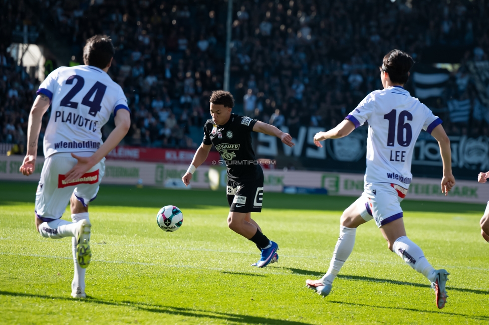 Sturm Graz - Austria Wien
Oesterreichische Fussball Bundesliga, 29. Runde, SK Sturm Graz - FK Austria Wien, Stadion Graz-Liebenau, 26.04.2026. Foto zeigt Jacob Peter Hoedl (Sturm)
