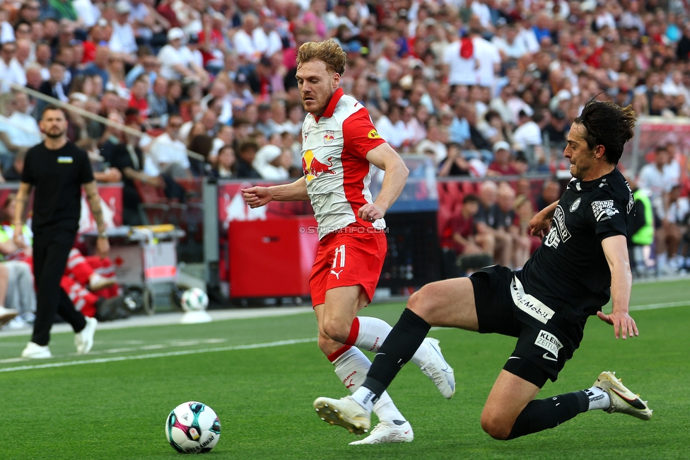 RB Salzburg - Sturm Graz
Oesterreichische Fussball Bundesliga, 30. Runde, FC RB Salzburg - SK Sturm Graz, Stadion Wals-Siezenheim, 03.05.2026.

Foto zeigt Albert Vallci (Sturm)
