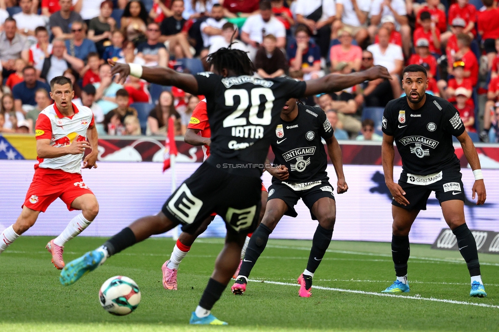 RB Salzburg - Sturm Graz
Oesterreichische Fussball Bundesliga, 30. Runde, FC RB Salzburg - SK Sturm Graz, Stadion Wals-Siezenheim, 03.05.2026.

Foto zeigt Seedy Jatta (Sturm)
