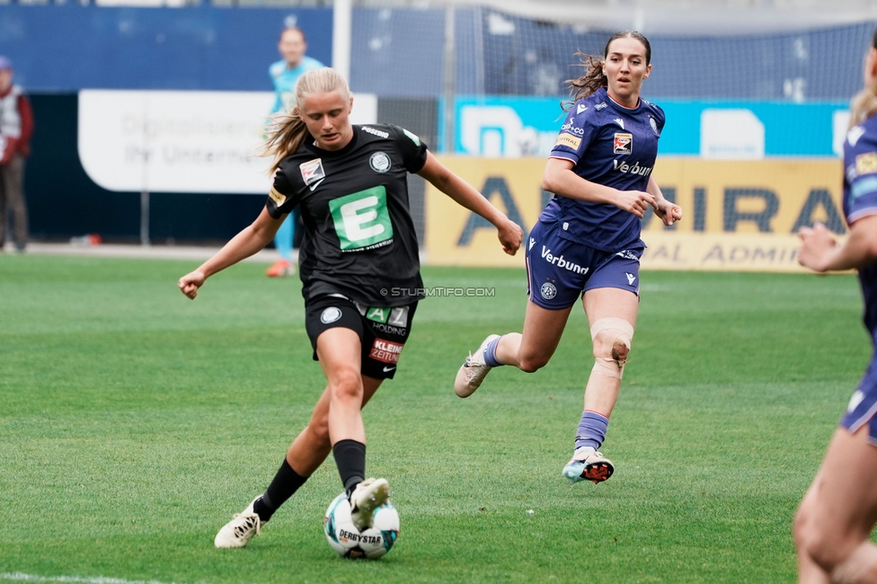 Austria Wien - Sturm Damen
OEFB Frauen Bundesliga, 3. Runde Play-Off, FK Austria Wien - SK Sturm Graz Damen, Generali Arena Wien, 09.05.2026. Foto zeigt Sandra Jakobsen (Sturm Damen)
