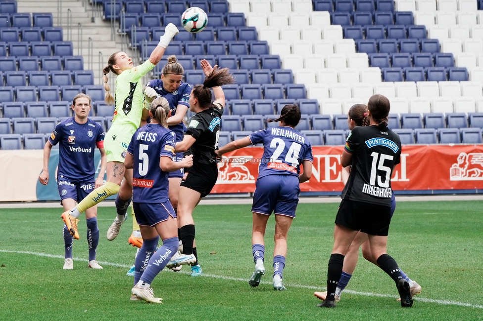Austria Wien - Sturm Damen
OEFB Frauen Bundesliga, 3. Runde Play-Off, FK Austria Wien - SK Sturm Graz Damen, Generali Arena Wien, 09.05.2026. Foto zeigt Julia Michelle Wattilete (Sturm Damen)
