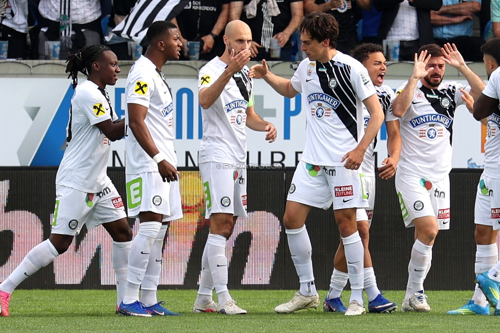 Hartberg - Sturm Graz
Oesterreichische Fussball Bundesliga, 31. Runde, TSV Hartberg - SK Sturm Graz, Profertil Arena Hartberg, 10.05.2026. Foto zeigt Albert Vallci (Sturm)
