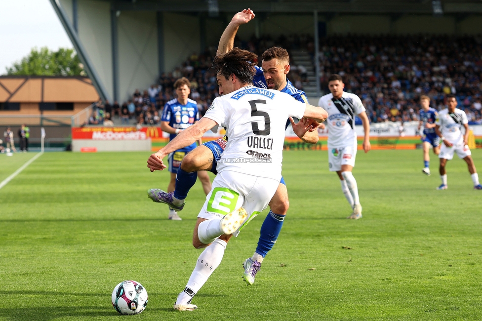 Hartberg - Sturm Graz
Oesterreichische Fussball Bundesliga, 31. Runde, TSV Hartberg - SK Sturm Graz, Profertil Arena Hartberg, 10.05.2026. Foto zeigt Albert Vallci (Sturm)
