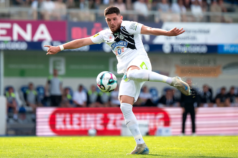 Hartberg - Sturm Graz
Oesterreichische Fussball Bundesliga, 31. Runde, TSV Hartberg - SK Sturm Graz, Profertil Arena Hartberg, 10.05.2026. Foto zeigt Emir Karic (Sturm)
