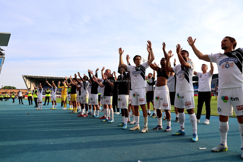 Hartberg - Sturm Graz
Oesterreichische Fussball Bundesliga, 31. Runde, TSV Hartberg - SK Sturm Graz, Profertil Arena Hartberg, 10.05.2026. 

Foto zeigt die Mannschaft von Sturm

