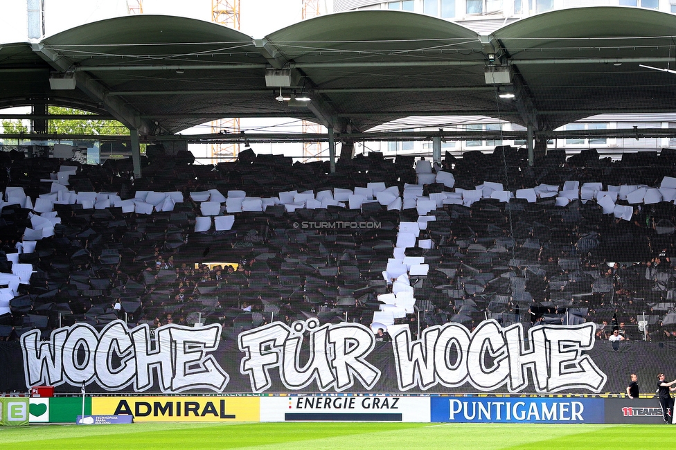 Sturm Graz - Rapid Wien
Oesterreichische Fussball Bundesliga, 32. Runde, SK Sturm Graz - SK Rapid Wien, Stadion Graz-Liebenau, 17.05.2026. Foto zeigt Fans von Sturm mit einer Choreografie

