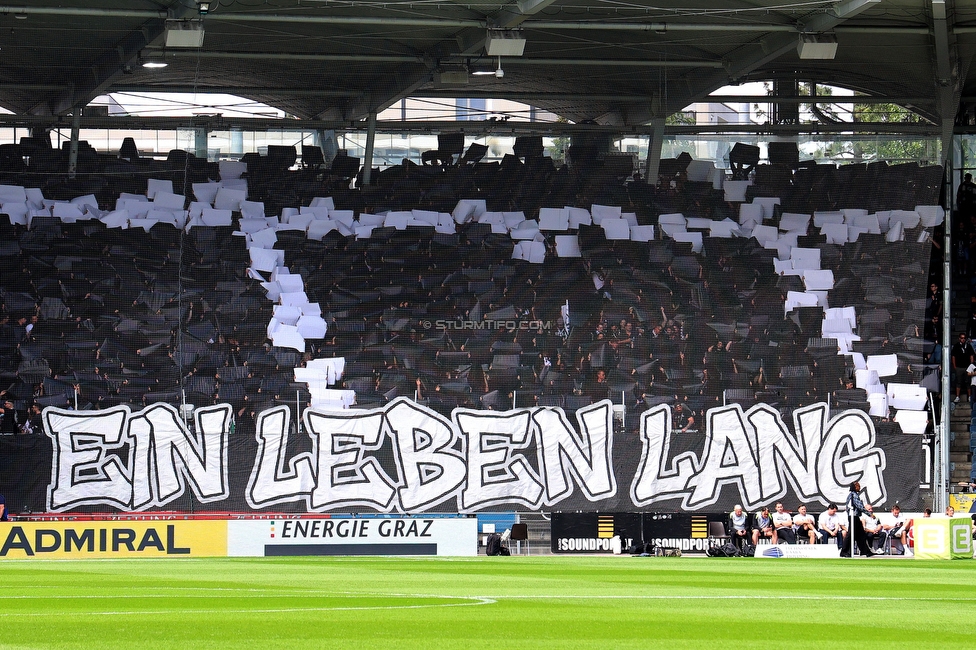 Sturm Graz - Rapid Wien
Oesterreichische Fussball Bundesliga, 32. Runde, SK Sturm Graz - SK Rapid Wien, Stadion Graz-Liebenau, 17.05.2026. Foto zeigt Fans von Sturm mit einer Choreografie
