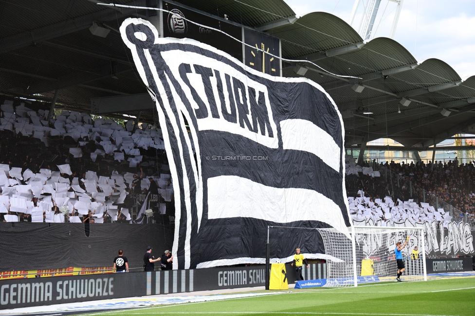 Sturm Graz - Rapid Wien
Oesterreichische Fussball Bundesliga, 32. Runde, SK Sturm Graz - SK Rapid Wien, Stadion Graz-Liebenau, 17.05.2026. Foto zeigt Fans von Sturm mit einer Choreografie
