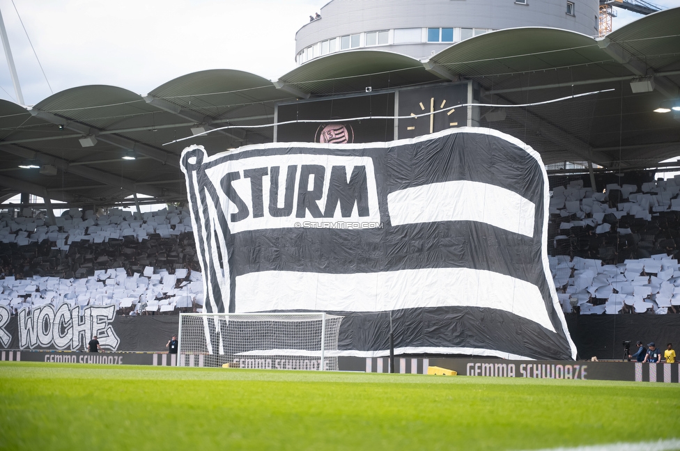 Sturm Graz - Rapid Wien
Oesterreichische Fussball Bundesliga, 32. Runde, SK Sturm Graz - SK Rapid Wien, Stadion Graz-Liebenau, 17.05.2026. Foto zeigt Fans von Sturm mit einer Choreografie

