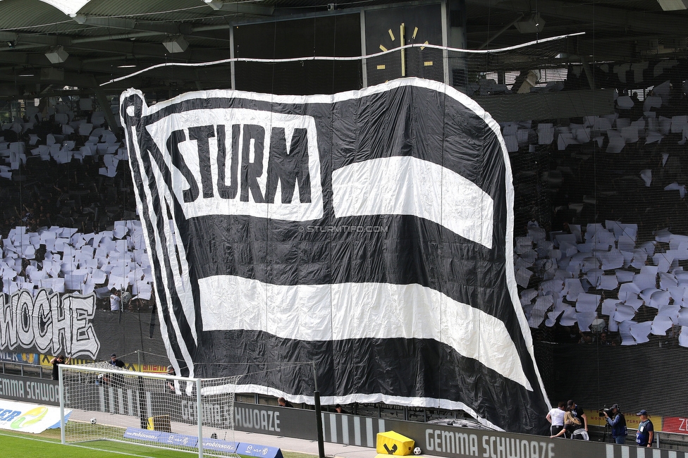 Sturm Graz - Rapid Wien
Oesterreichische Fussball Bundesliga, 32. Runde, SK Sturm Graz - SK Rapid Wien, Stadion Graz-Liebenau, 17.05.2026. Foto zeigt Fans von Sturm mit einer Choreografie

