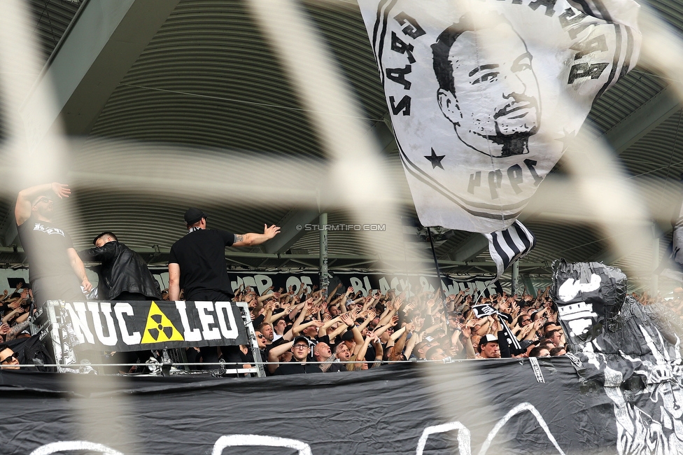 Sturm Graz - Rapid Wien
Oesterreichische Fussball Bundesliga, 32. Runde, SK Sturm Graz - SK Rapid Wien, Stadion Graz-Liebenau, 17.05.2026. Foto zeigt Fans von Sturm
