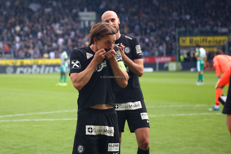 Sturm Graz - Rapid Wien
Oesterreichische Fussball Bundesliga, 32. Runde, SK Sturm Graz - SK Rapid Wien, Stadion Graz-Liebenau, 17.05.2026. Foto zeigt Stefan Hierlaender (Sturm)
