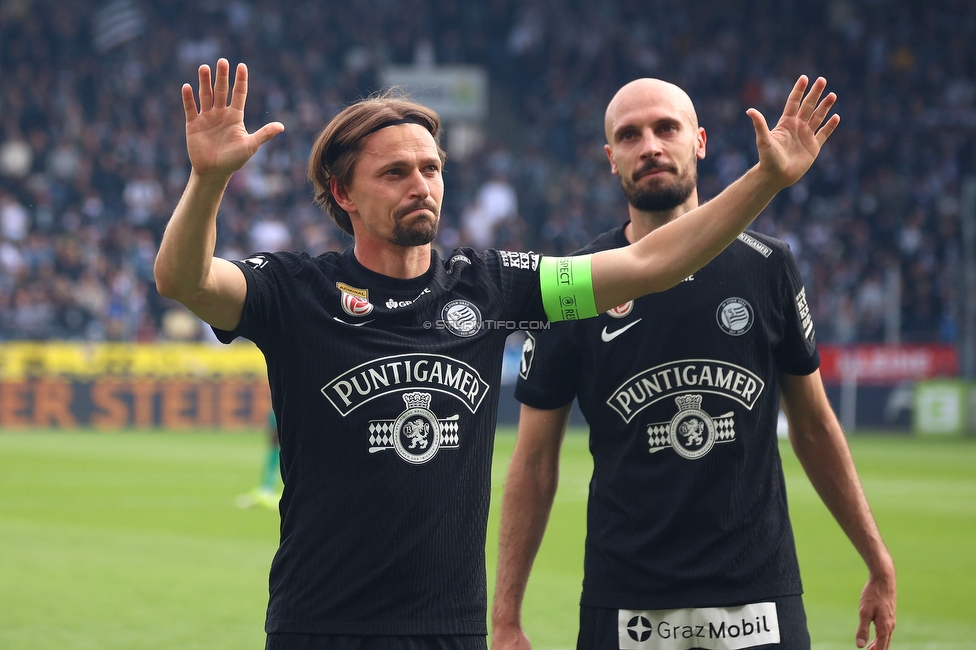 Sturm Graz - Rapid Wien
Oesterreichische Fussball Bundesliga, 32. Runde, SK Sturm Graz - SK Rapid Wien, Stadion Graz-Liebenau, 17.05.2026. Foto zeigt Stefan Hierlaender (Sturm)
