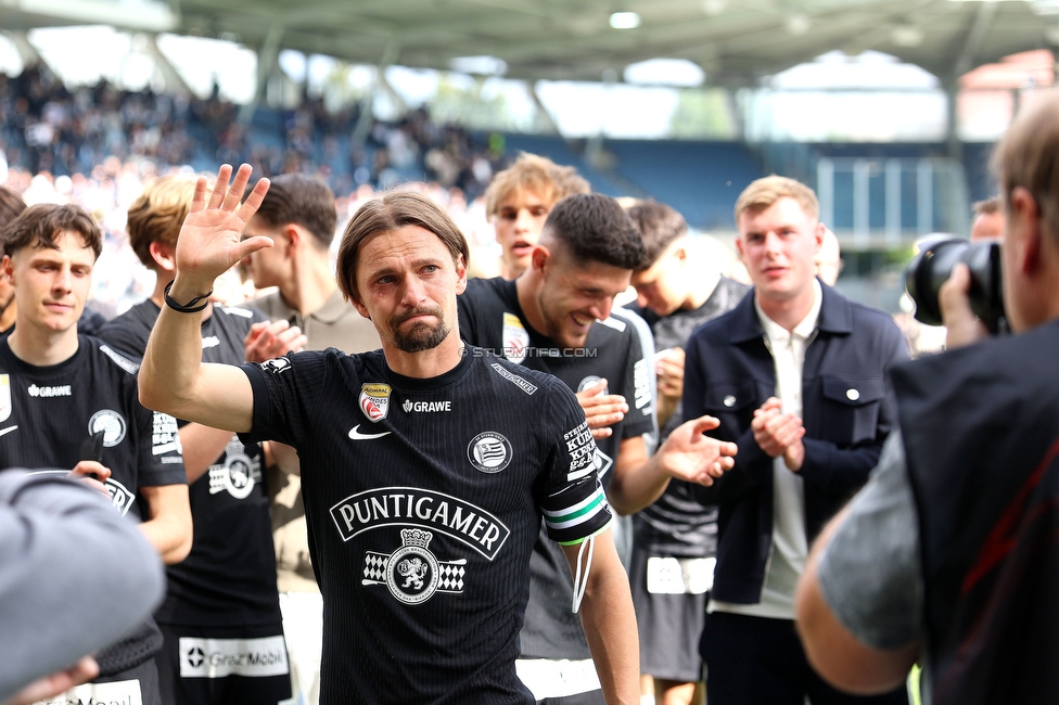 Sturm Graz - Rapid Wien
Oesterreichische Fussball Bundesliga, 32. Runde, SK Sturm Graz - SK Rapid Wien, Stadion Graz-Liebenau, 17.05.2026. Foto zeigt Stefan Hierlaender (Sturm)
