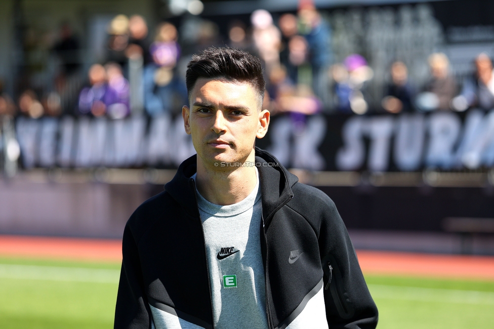 Sturm Damen - Austria Wien
OEFB Frauen Bundesliga, Meistergruppe - 4. Runde, SK Sturm Graz Damen - FK Austria Wien, Trainingszentrum Messendorf, 17.05.2026. Foto zeigt Tode Djakovic (Cheftrainer Sturm Damen)
